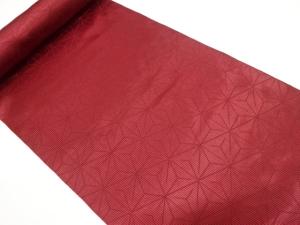 アンティーク　縞に麻の葉模様織り出し　雨コート地反物